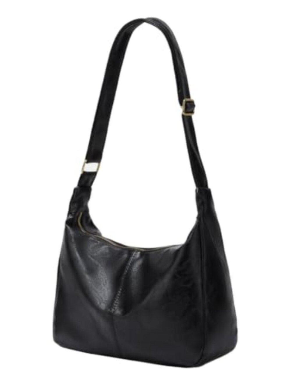 Slouchy Hobo Shoulder Bag PU Leather Crossbody Retro Tote Handbag Purse